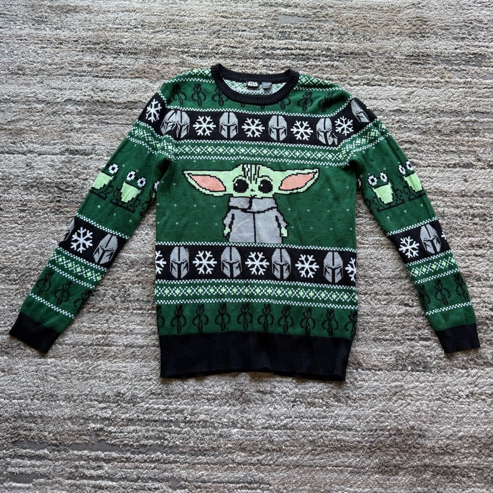 Star Wars Green and Black Crewneck Sweater